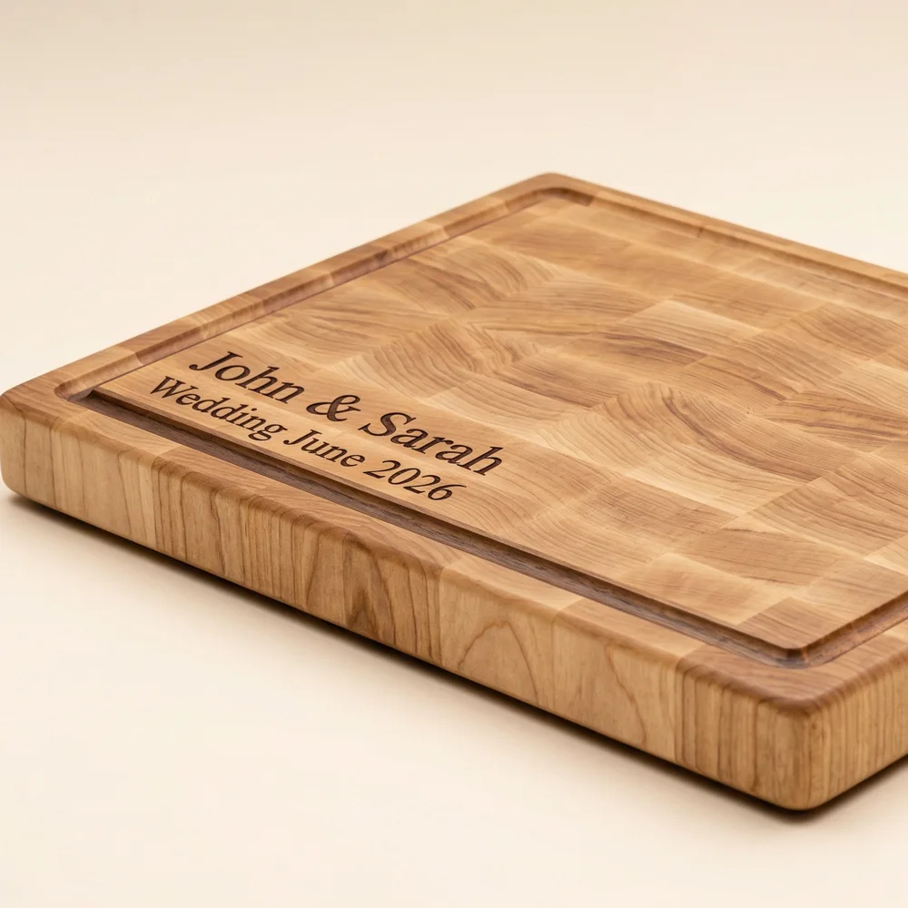 Personalised maple butcher block